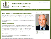 Tablet Screenshot of daubmeier.de